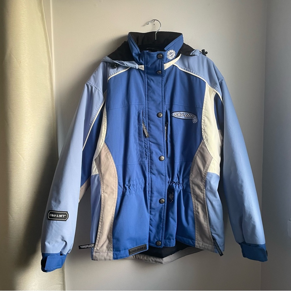 Ski-doo-Blue Women Winter Coat-Bombardier Muskoka Primaloft-Size M-Like New!